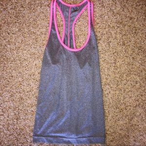 Grey & hot pink tank